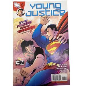DC Young Justice #6 Comic Book September 2011 Superboy vs Superman‎ Cartoon